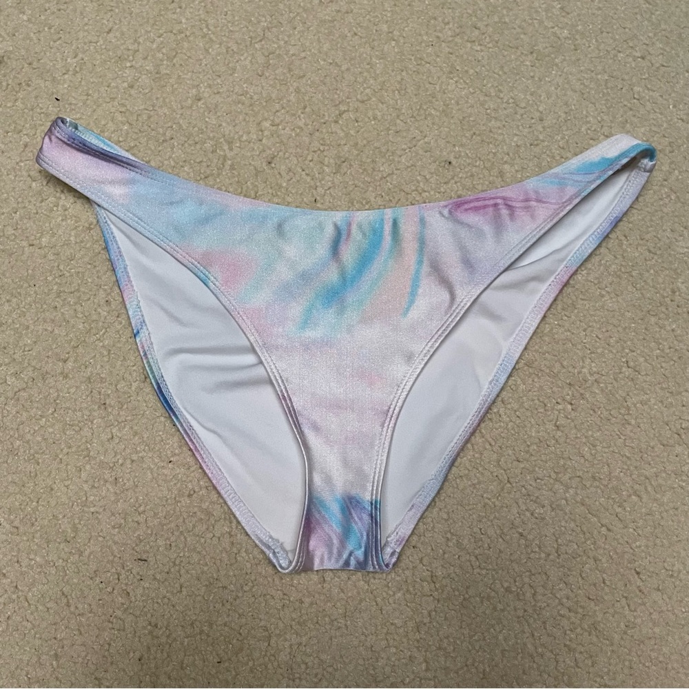Forever 21 Galaxy Blue Purple White Bikini Bottom